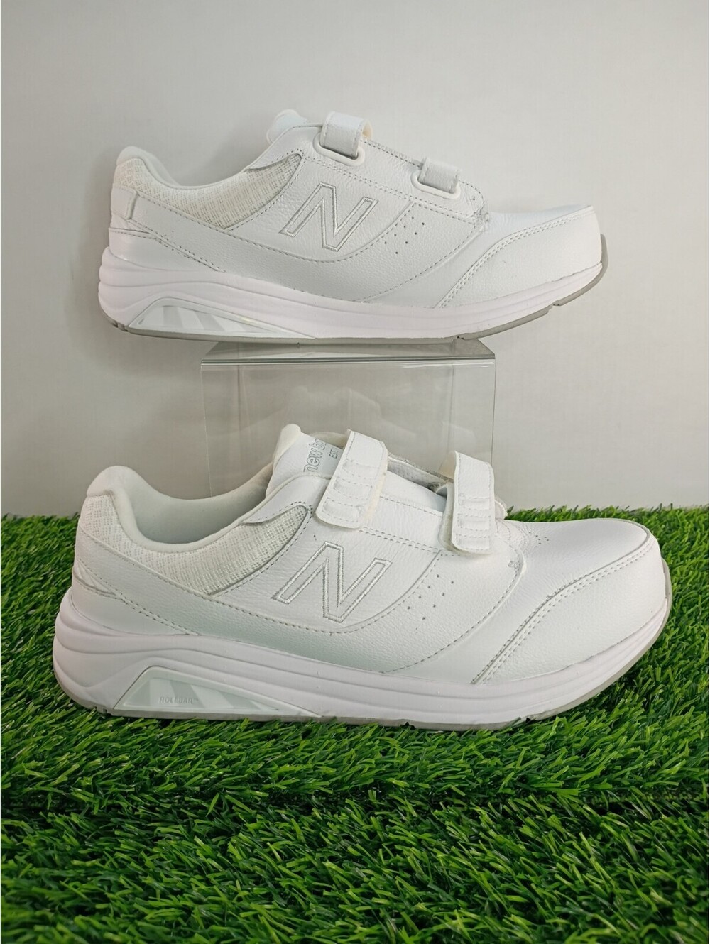 New Balance Shoes Men's 9 Womens 10.5 928V3 Hook and Hop Walking Sneakers White
